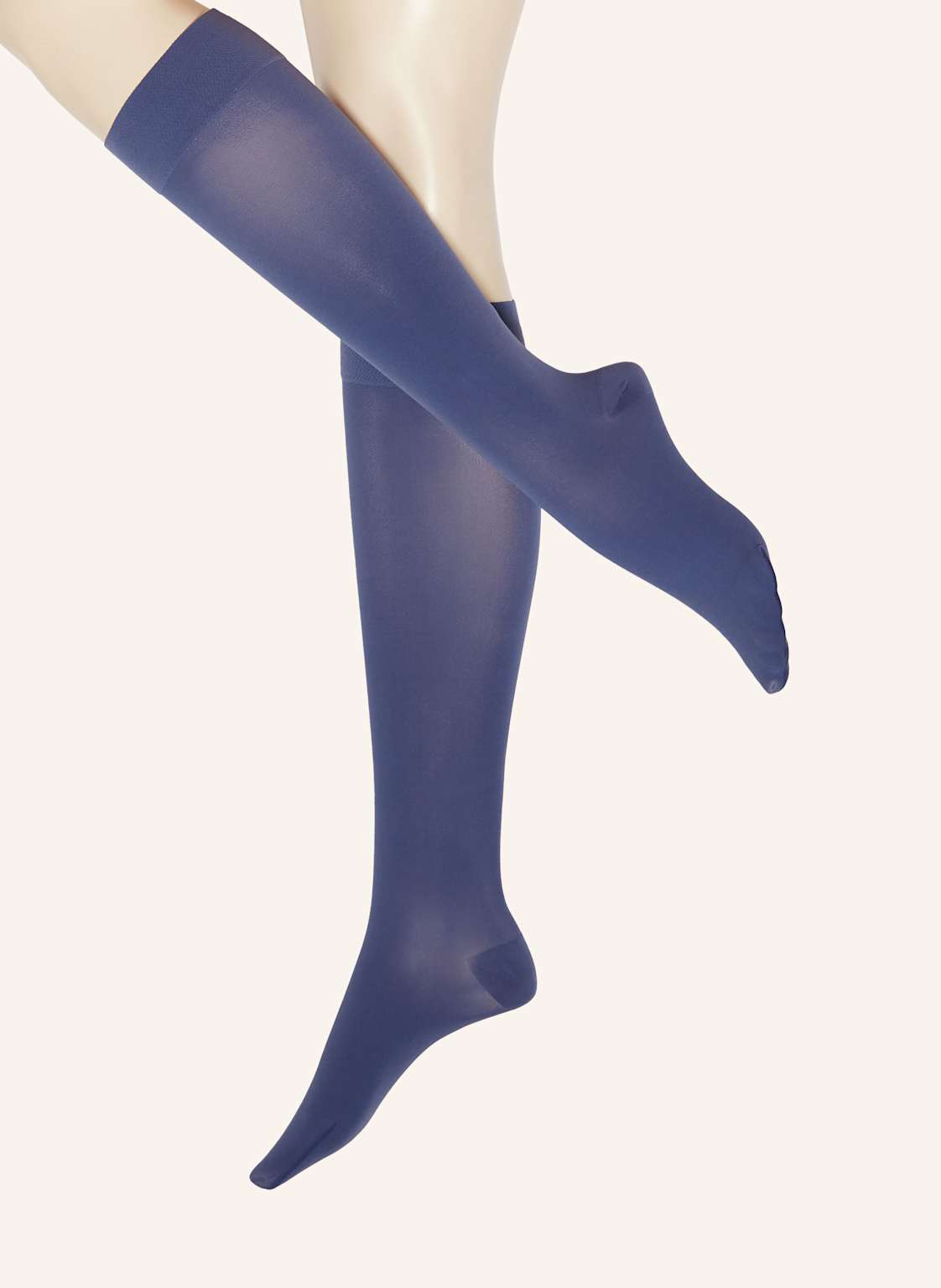 Item m6 Fein-Kniestrümpfe Soft Touch 50 blau von ITEM m6