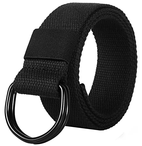 ITIEZY Leinwand Arbeitsgürtel, Herren Gürtel Ohne Löcher Stufenlos Verstellbar Outdoor Stoff Gürtel für Arbeit und Reisen von ITIEZY