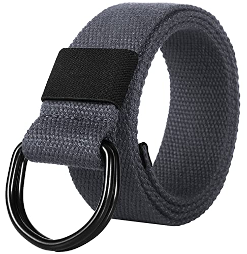 ITIEZY Leinwand Arbeitsgürtel, Herren Gürtel Ohne Löcher Stufenlos Verstellbar Outdoor Stoff Gürtel für Arbeit und Reisen von ITIEZY