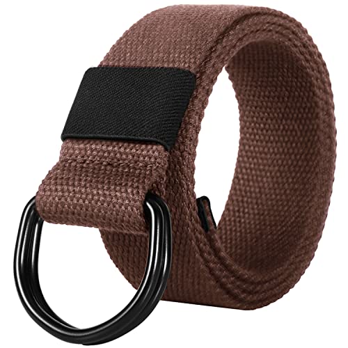 ITIEZY Leinwand Arbeitsgürtel, Herren Gürtel Ohne Löcher Stufenlos Verstellbar Outdoor Stoff Gürtel für Arbeit und Reisen von ITIEZY