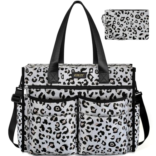 ITIEZY Shopper Tasche Damen Groß, Wasserdicht Handtasche Tote Bag mit 18 Taschen 16 Zoll Laptoptasche Lehrertasche Arbeitstasche damen mit Reißverschluss für Uni Büro Arbeit Reisen von ITIEZY