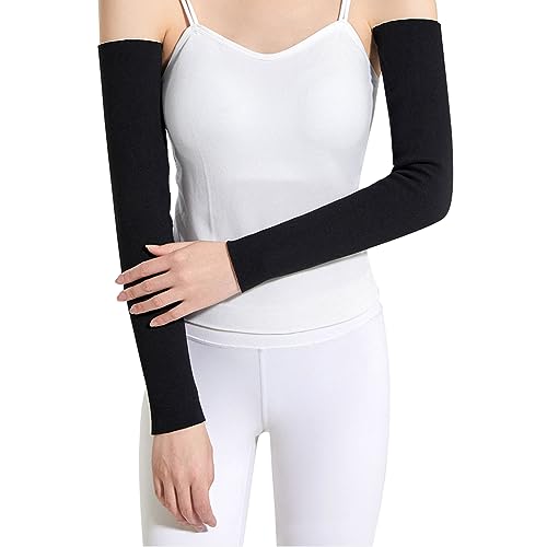 Armwärmer Winter Lang Armstulpen Plüschfutter Ellenbogenbandage Atmungasaktiv Ärmlinge Elastisch Armschutz Armbandage Thermo Ellenbogenwärmer Unisex Kompressionsärmel für Oberarm Unterarm Schwarz XL Armwärmer Winter Lang Armstulpen Plüschfutter Ellenbogenbandage Atmungasaktiv Ärmlinge Elastisch Armschutz Armbandage Thermo Ellenbogenwärmer Unisex Kompressionsärmel für Oberarm Unterarm Schwarz XL von ITODA
