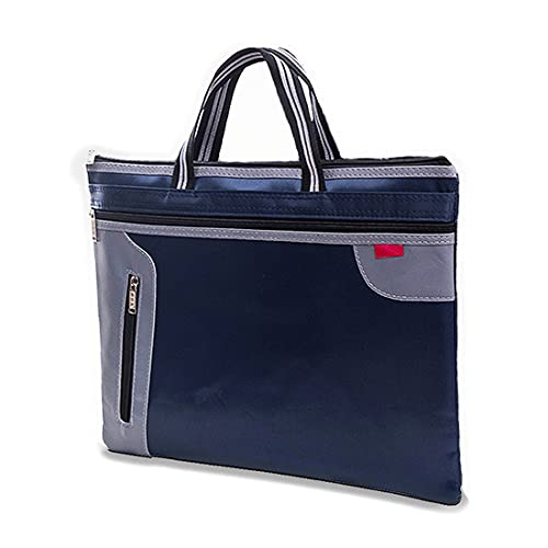 Dokumententasche Laptop Aktenmappe Unisex Aktentasche Wasserdicht Dokumentenmappe 3 Fächer Tragetasche Groß Sammelmappe mit Griff Ordnungsmappe Reißverschluss Businessmappe Büro Schule Business von ITODA