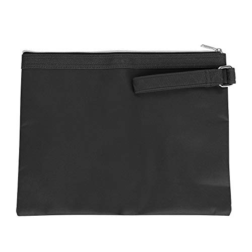 Handtasche Aktentasche für Damen Herren Mädchen Junge A4 Dokumententasche Tragetasche Oxford Dokumentemappe Dokumente Tablet Schutzabdeckung Schutzhülle Schwarz Ordnungsmappe für Schule Business von ITODA