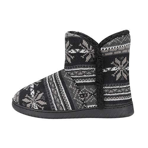 Hausschuhe Winter Pantoffeln Stiefel Hüttenschuhe Damen Mädchen Hüttenstiefel Plüsch Gefüttert Wärmepantoffeln Hohe Geschlossen Winterhausshuhe rutschfest Gummisohle Hausstiefel Indoor Geschenk von ITODA