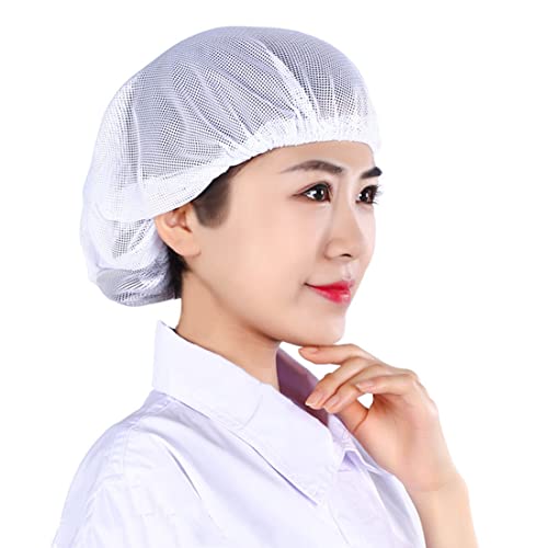 ITODA Arbeitsmütze 3 Stücke Mesh Staubmütze Haarnetz Arbeitshut Unisex Kochmütze Herren Damen Arbeitskappe Atmungsaktiv Kopfhaube Waschbar Kochhaube Elastisch Staubhut für Restaurant Bäckerei Arbeit von ITODA