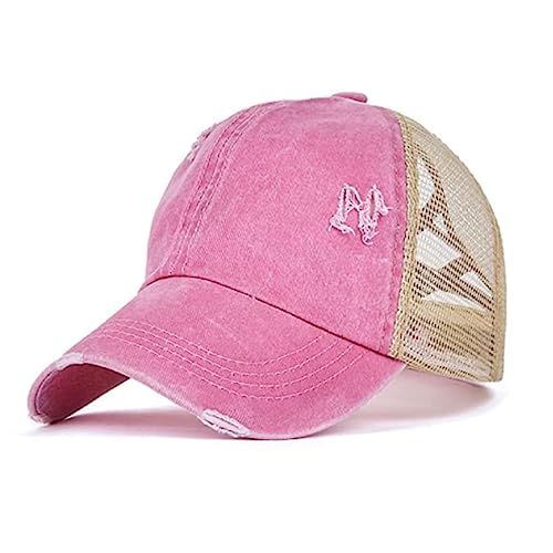 ITODA Baseball Cap Mädchen Basecap Pferdeschwanz Cappi Mesh Baseballkappe Verstellbar Baseballmütze Sonnenschutz Sonnenmütze Kinder Shirmmütze Cool Shildkappe Sommer Sonnenkappe Outdoor Strand von ITODA