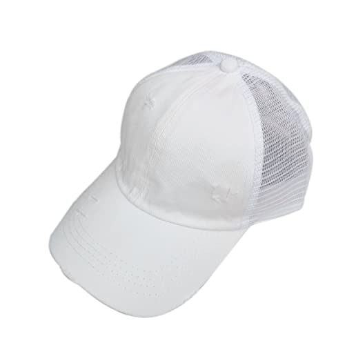 ITODA Baseball Cap Mädchen Basecap Pferdeschwanz Cappi Mesh Baseballkappe Verstellbar Baseballmütze Sonnenschutz Sonnenmütze Kinder Shirmmütze Cool Shildkappe Sommer Sonnenkappe Outdoor Strand von ITODA