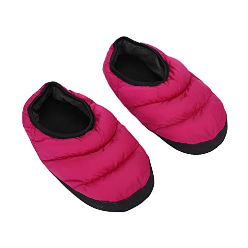 ITODA Daunenschuhe Unisex Hausschuhe Baumwollschuhe Anti Rutsch Winterhausschuhe Geschlossen Bettschuhe Warmfutter Wärmeschuhe Gästehausschuhe Winter Gästepantoffeln Pantoffeln für Damen Herren von ITODA