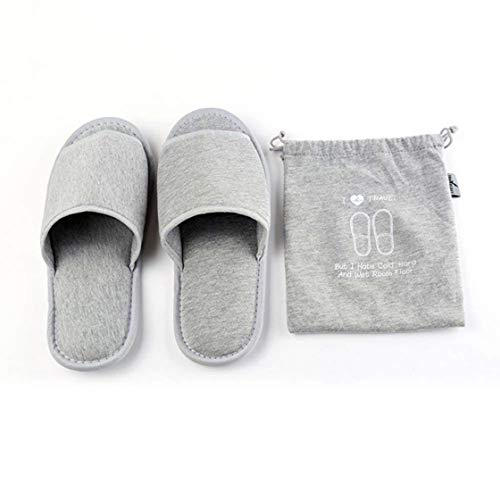 ITODA Frottierslipper Universalgröße Badeslipper Damen Herren Hotelslipper Unisex Gästehausschuhe Frottee Slipper Geschlossene Badepantoletten Faltbare Badeschuhe für Hotel Gäste Spa Hausschuhe von ITODA