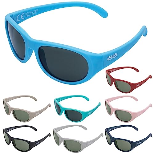 ITOOTI Aktiv Kinder Sonnenbrillen für Jungen und Mädchen, Kindersonnenbrille, sonnenbrille bunt, sonnenbrille teenager mädchen, kinder sonnenbrille artic blau von ITOOTI