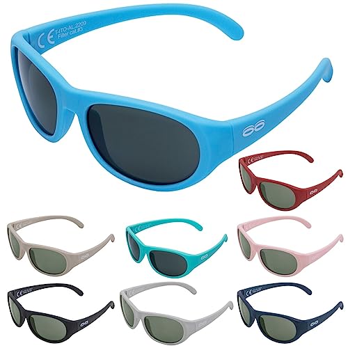 ITOOTI Aktiv Kinder Sonnenbrillen für Jungen und Mädchen, Kindersonnenbrille, sonnenbrille bunt, sonnenbrille teenager mädchen, kinder sonnenbrille arctic blau von ITOOTI