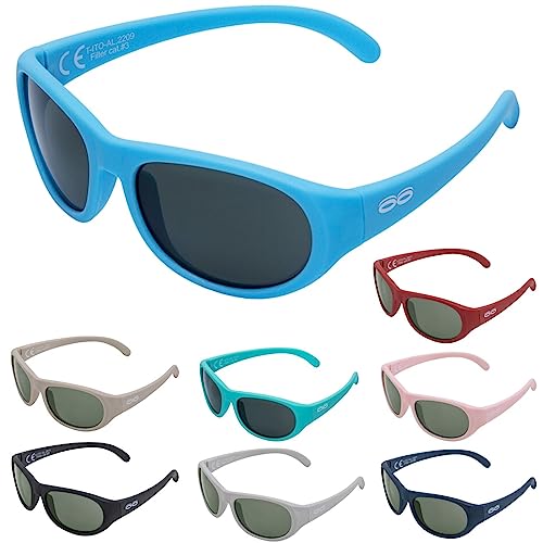 ITOOTI Aktiv Kinder Sonnenbrillen für Jungen und Mädchen, Kindersonnenbrille, sonnenbrille bunt, sonnenbrille teenager mädchen, kinder sonnenbrille arctic blau von ITOOTI