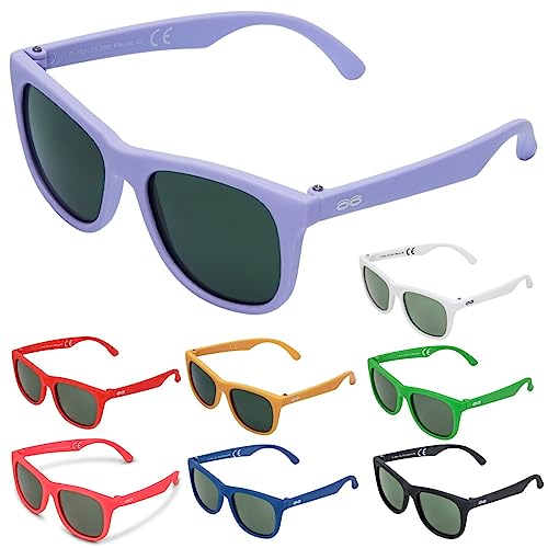 ITOOTI Classic Kinder Sonnenbrillen für Jungen und Mädchen, Kindersonnenbrille, sonnenbrille bunt, sonnenbrille teenager mädchen, kinder sonnenbrille lila von ITOOTI