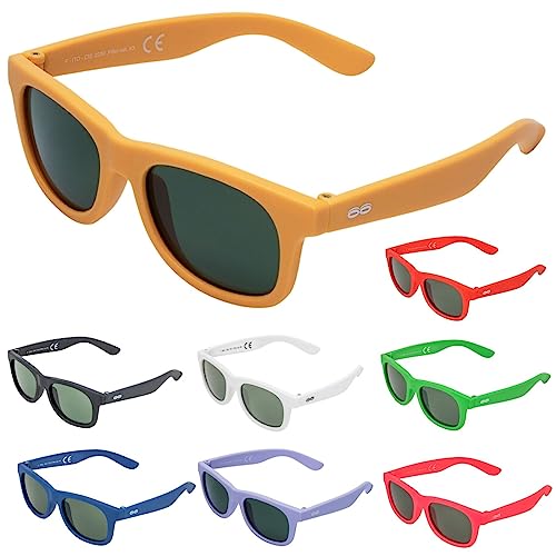 ITOOTI Classic Kinder Sonnenbrillen für Jungen und Mädchen, Kindersonnenbrille, sonnenbrille bunt, sonnenbrille teenager mädchen, kinder sonnenbrille honig gelb von ITOOTI