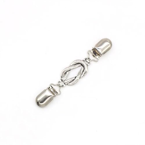Clips Für Kleidung 2 Stück Retro Strickjacke Clip Hemd Pullover Kragen Clip Perle Strass Bluse Schnalle Kleidung Dekoration Brosche Pin(4) von ITRHJTGP