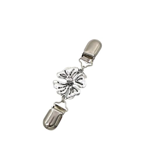Clips Für Kleidung 2 Stück Retro Strickjacke Clip Hemd Pullover Kragen Clip Perle Strass Bluse Schnalle Kleidung Dekoration Brosche Pin(K) von ITRHJTGP