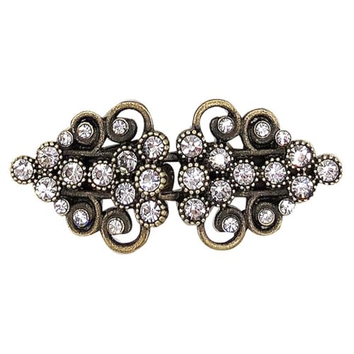 Clips Für Kleidung 2 Stück Vintage Pullover Swirl Clip Cape Mantel Clips Retro Strickjacke Clip Schalkragen Verschluss Kleid Hemd Brosche Clip for Frauen(F) von ITRHJTGP