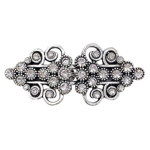 Clips Für Kleidung 2 Stück Vintage Pullover Swirl Clip Cape Mantel Clips Retro Strickjacke Clip Schalkragen Verschluss Kleid Hemd Brosche Clip for Frauen Mädchen(D) von ITRHJTGP