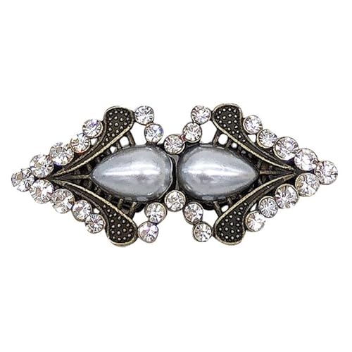Clips Für Kleidung 2 Stück Vintage Pullover Swirl Clip Cape Mantel Clips Retro Strickjacke Clip Schalkragen Verschluss Kleid Hemd Brosche Clip for Frauen Mädchen(L) von ITRHJTGP