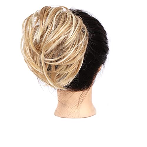 Messy Bun Haarteil, Damen Elastischer Haarknoten Synthetisches Scrunchie Donut Chignon Messy Haarverlängerungen Pferdeschwanz Hochsteckfrisur Abdeckung Haarteil for Hochzeitsfeier(Color) von ITTRUH