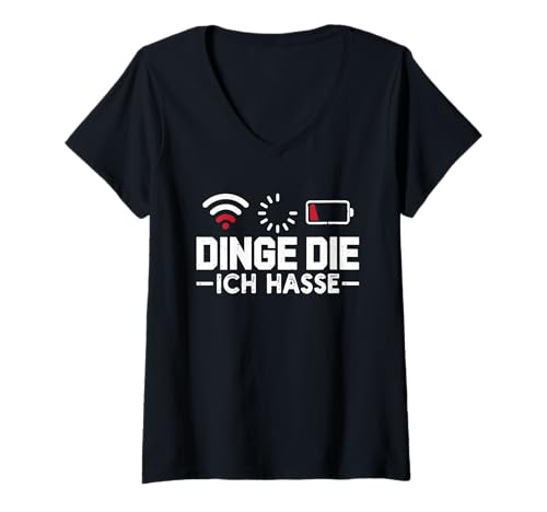Damen Nerd Computer Dinge DIE ICH Hasse LUSTIG Science Coder T-Shirt mit V-Ausschnitt Damen Nerd Computer Dinge DIE ICH Hasse LUSTIG Science Coder T-Shirt mit V-Ausschnitt von ITler Shirt Informatik Nerd Computer Science Coder