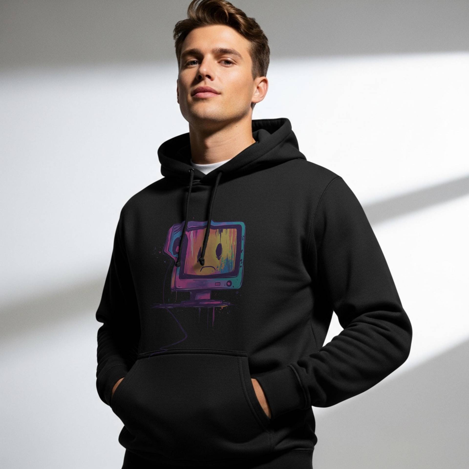Traurig Pc Bunt Hoodie Sweatshirt, Unisex Pullover, Grafik Computer Geek Geschenk, Tech Liebhaber Geschenk von ITorWhat