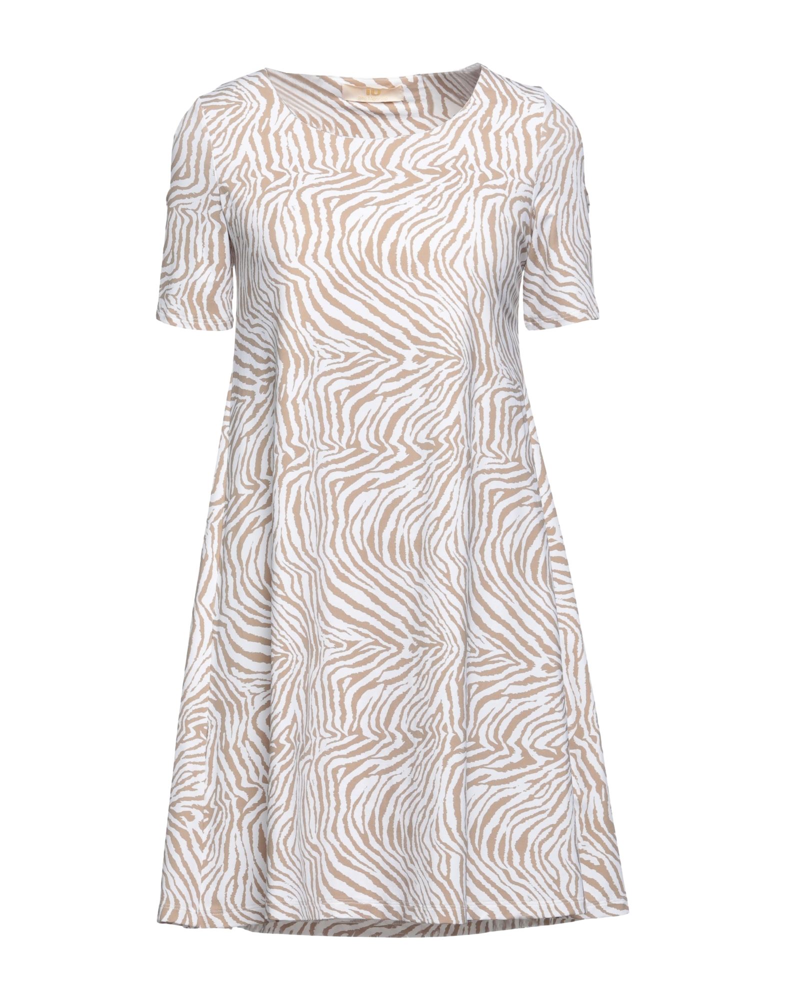 IU RITA MENNOIA Mini-kleid Damen Beige von IU RITA MENNOIA