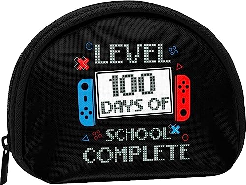 100 Days of School Level Complete Gamer Damen und Mädchen, niedliche modische Geldbörse, Geldbörse, Tasche, Kleingeldtasche, Schlüsselhalter von IUBBKI