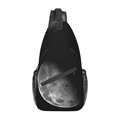 Black Background Moon Black Mermaid Umhängetasche, Umhängetasche für Herren und Damen, für Freizeit und Reisen Black Background Moon Black Mermaid Umhängetasche, Umhängetasche für Herren und Damen, für Freizeit und Reisen von IUBBKI