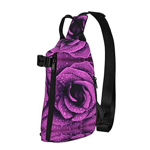 Bloom Rose Flower Cartoon Sea Fish Diagonal Umhängetasche, Umhängetasche, Schultertasche, Brusttasche für Damen und Herren, Reisen, Wandern, Tagesrucksack Bloom Rose Flower Cartoon Sea Fish Diagonal Umhängetasche, Umhängetasche, Schultertasche, Brusttasche für Damen und Herren, Reisen, Wandern, Tagesrucksack von IUBBKI