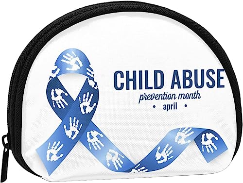 Child AbuseAwareness Month-Geldbörse für Damen und Mädchen, niedliche modische Tasche, Wechseltasche, Schlüsselhalter, Damen-Geldbörse, Geschenk von IUBBKI