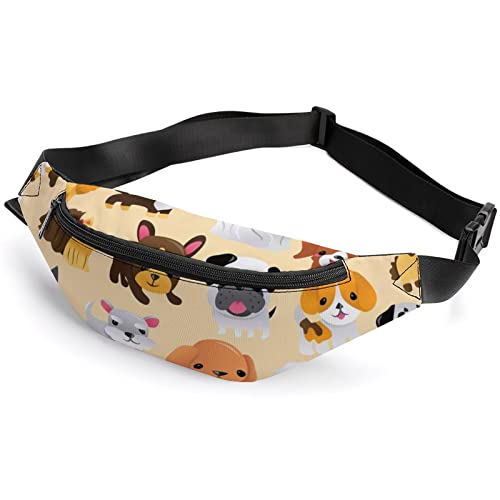 Cute Puppies Cute Puppies Fanny Pack, Sport-Gürteltasche für Erwachsene und Kinder für Männer und Frauen von IUBBKI