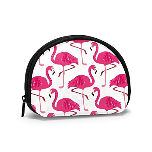 Eine stehende Flamingos-Gummi-Ente mit Sonnenbrille, Geldbörse, Geldbörse, Kleingeldtasche, flippiger Schlüsselhalter, Reißverschluss, kleine Kosmetik-Make-up-Taschen von IUBBKI