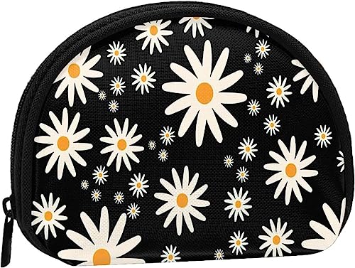 Gänseblümchen-Blumendruck, für Damen und Mädchen, niedlich, modisch, Geldbörse, Geldbörse, Tasche, Kleingeldtasche, Schlüsselhalter von IUBBKI