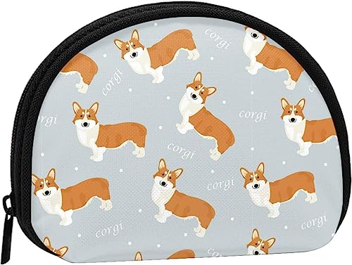 Geldbörse mit Corgi-Muster, für Damen und Mädchen, niedliche modische Tasche, Wechseltasche, Schlüsselhalter, Damen-Geldbörse, Geschenk von IUBBKI