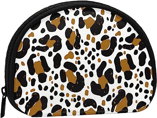 Geldbörse mit Leoparden-Braun-Aufdruck, für Damen und Mädchen, niedliche Modetasche, Wechseltasche, Schlüsselhalter, Damen-Geldbörse, Geschenk von IUBBKI