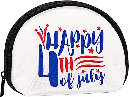 Happy 4th of July Geldbörse für Damen und Mädchen, niedliche modische Tasche, Wechseltasche, Schlüsselhalter, Damen-Geldbörse, Geschenk von IUBBKI