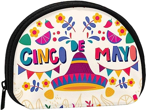 Happy Cinco De Mayo Geldbörse für Damen und Mädchen, niedliche modische Tasche, Wechseltasche, Schlüsselhalter, Damen-Geldbörse, Geschenk von IUBBKI