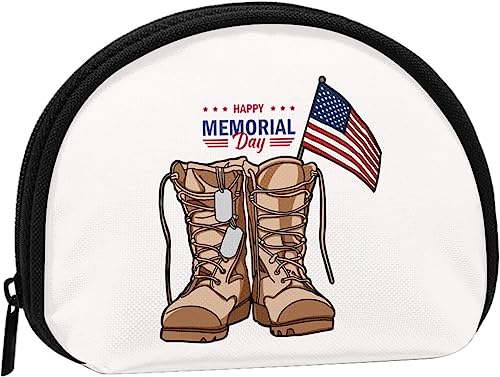 Happy Memorial Day Geldbörse für Damen und Mädchen, niedliche modische Tasche, Kleingeldtasche, Schlüsselhalter, Damen-Geldbörse, Geschenk von IUBBKI