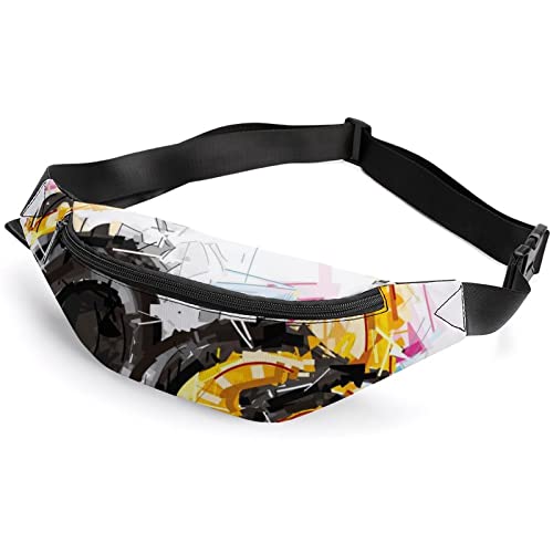 Headphones Art Headphones Art Fanny Pack, Sport-Gürteltasche für Erwachsene und Kinder für Männer und Frauen von IUBBKI