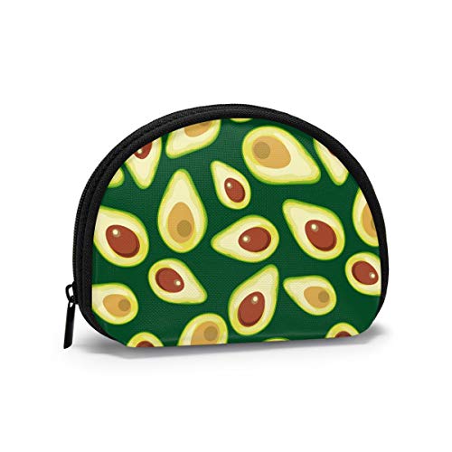 Healthy Avocado1 Flaming Fire Geldbörse Geldbörsen Kleingeldbeutel Bunter Schlüsselhalter Reißverschluss Kleine Kosmetik-Make-up-Taschen von IUBBKI