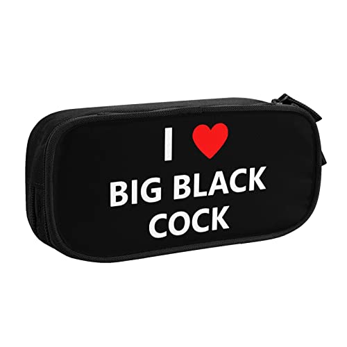 I Love Big Black Cock Federmäppchen Große Kapazität Doppelschicht Büro Schule Tragbares Federmäppchen von IUBBKI