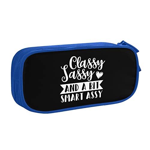 IUBBKI Classy Sassy and A Bit Smart Assy Pencil Bag Large Capacity Double Layer Office School Tragbares Federmäppchen von IUBBKI