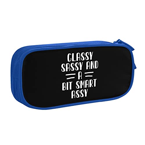 IUBBKI Classy Sassy and A Bit Smart Assy Pencil Bag Large Capacity Double Layer Office School Tragbares Federmäppchen von IUBBKI