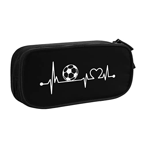 IUBBKI Heartbeat I Love Italy Futbol Federtasche Große Kapazität Doppelschicht Büro Schule Tragbares Federmäppchen von IUBBKI