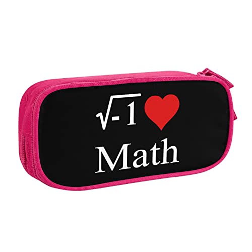 IUBBKI I Love Math Pencil Pouch Large Capacity Double Layer Office School Portable Federmäppchen von IUBBKI