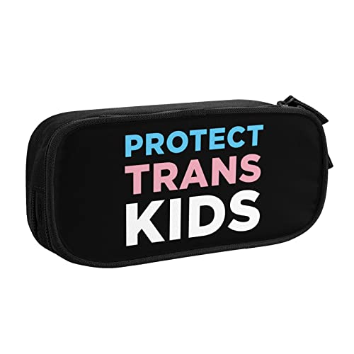 IUBBKI Protect Trans Kids Federmäppchen Große Kapazität Doppelschicht Büro Schule Tragbares Federmäppchen von IUBBKI