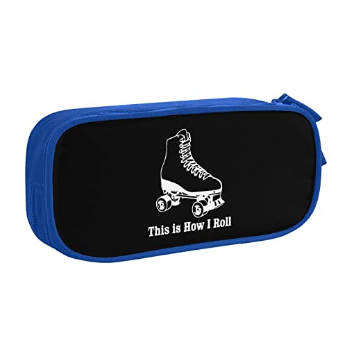 IUBBKI So Rolle ich Rollschuhe Federtasche Große Kapazität Doppelschicht Büro Schule Tragbares Federmäppchen IUBBKI So Rolle ich Rollschuhe Federtasche Große Kapazität Doppelschicht Büro Schule Tragbares Federmäppchen von IUBBKI