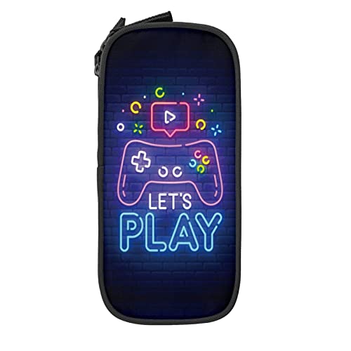 IUBBKI Spiel Neonlicht Federmäppchen Große Kapazität Langlebig Federmäppchen Aufbewahrung Federmäppchen Mit Reißverschlusstasche Box Stationäres Etui von IUBBKI